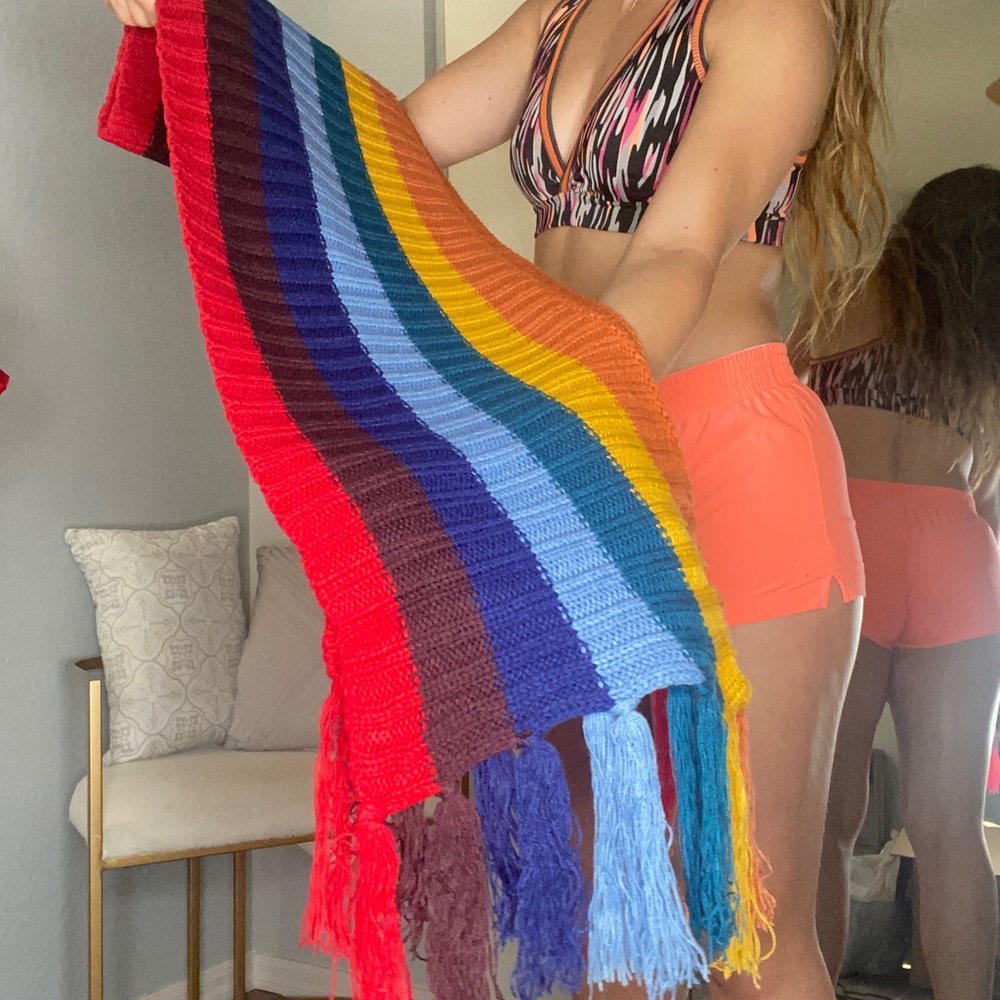 Beautiful rainbow scarf